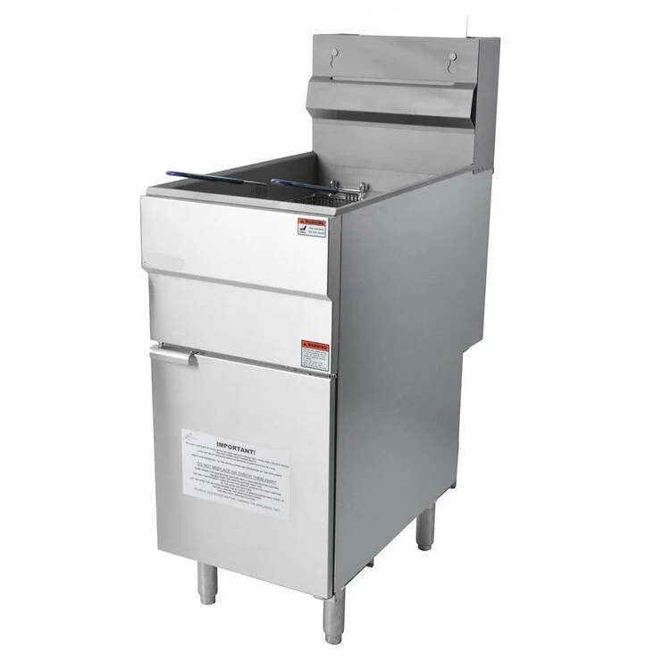 Gas Fryer GF120 Freestanding Single Tank, Twin Baskets 25L