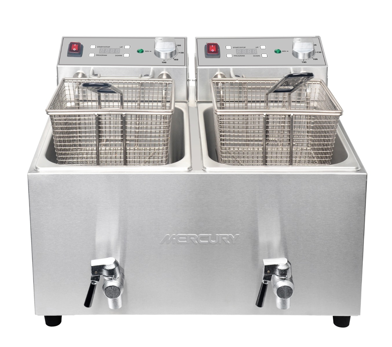 Mercury MEF-L8-DAT Countertop Twin Tank Electric Fryer